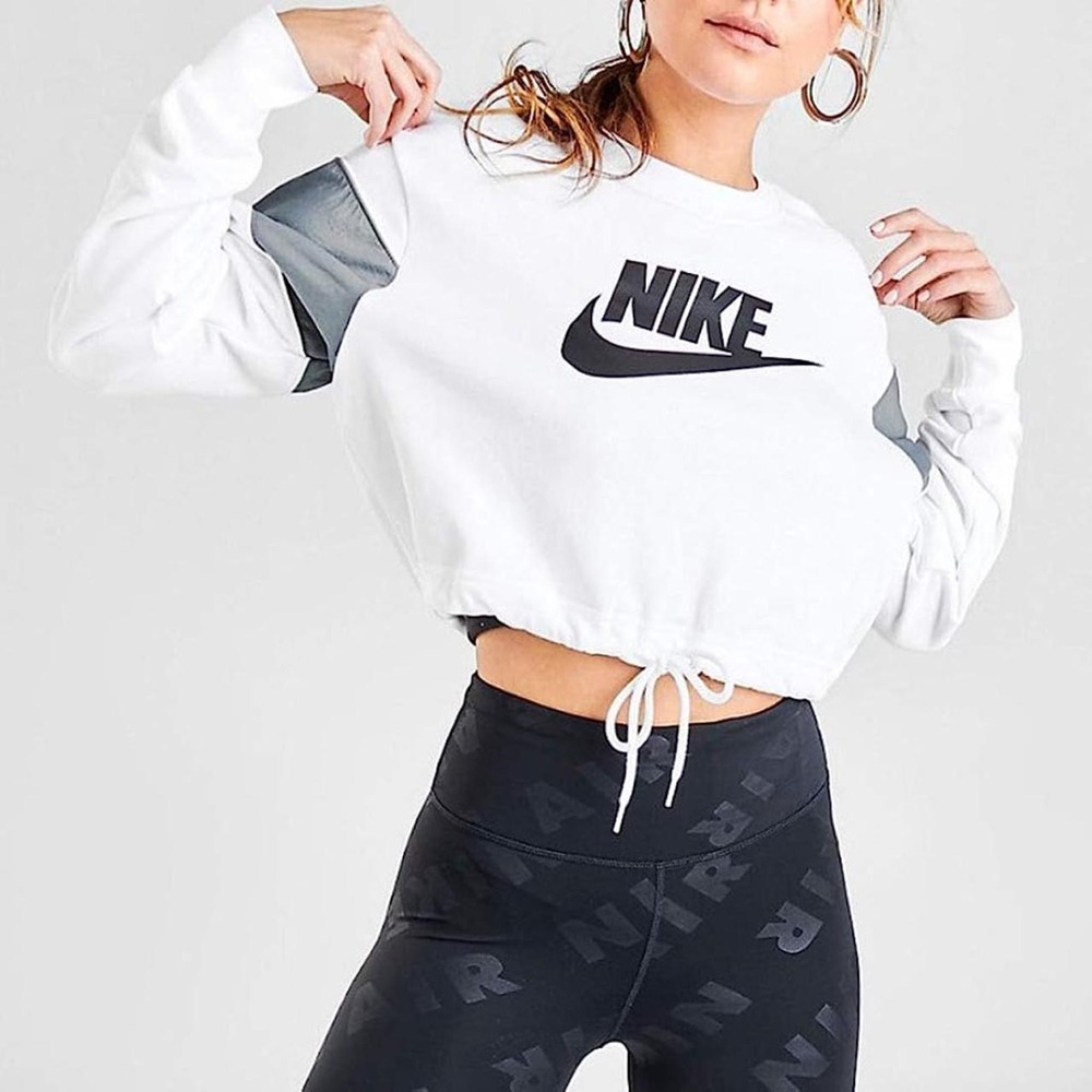 Nike Heritage Crop Crew Sweatshirt
